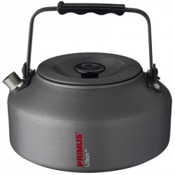Bouilloire Primus Litech 90 cl en aluminium anodisé pour bivouac, randonnée, trek et bushcraft avec poignée repliable.