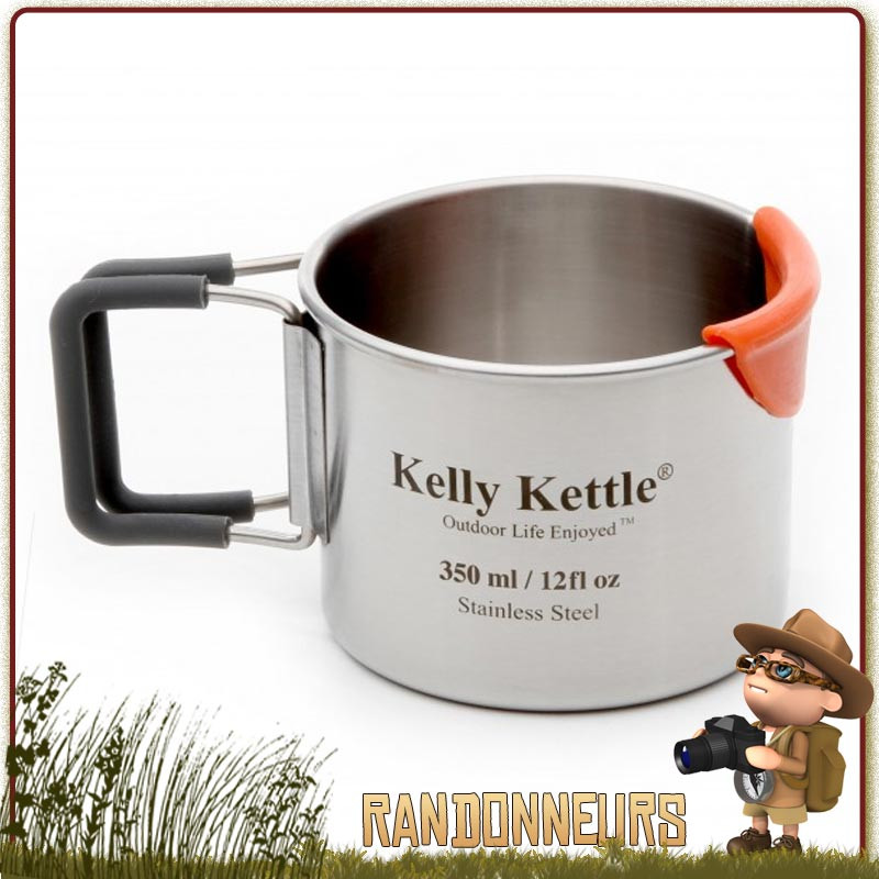 Tasse Inox ultra robuste 35 cl Kelly Kettle boutique bushcraft france