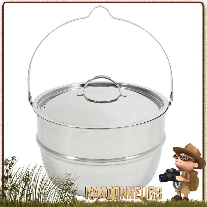 Marmite Inox Muurikka 4.6 litres familiale durable de camp bivouac bushcraft