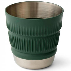 Mug pliant Sea to Summit Detour inox et silicone avec zone Cool Grip pour randonnée et camping.