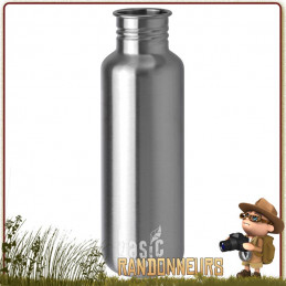 Gourde Randonnée trekking acier Inox 120 cl Basic Nature