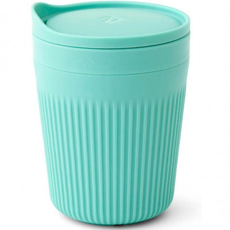 Mug isotherme Sea to Summit Passage 47 cl en polypropylène avec couvercle étanche pour camping et randonnée.