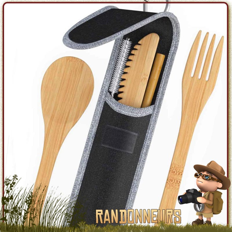 Set de Couverts Bambou Origin Outdoors randonnée légère minimaliste