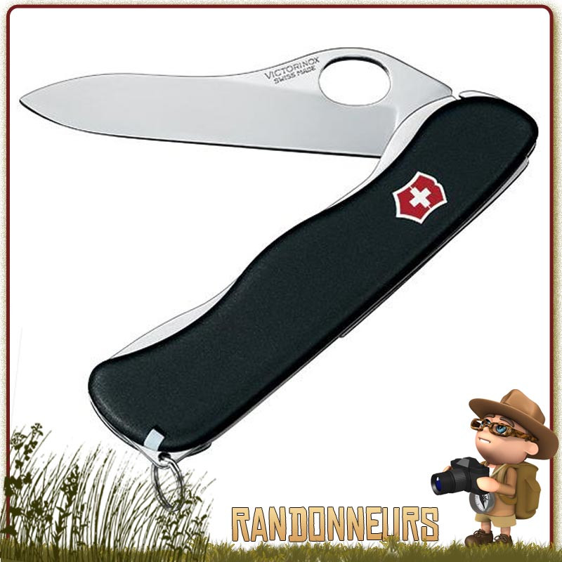 Couteau Suisse Victorinox SENTINEL BLACK "one hand" avec 4 fonctions militaire Couteau Suisse Victorinox SENTINEL BLACK "one hand" avec 4 fonctions militaire