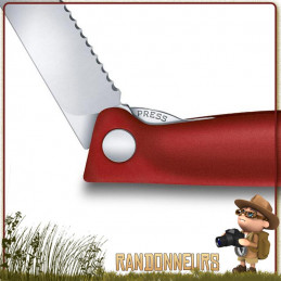 Couteau camping pliant office Victorinox pliant lame lisse SWISSCLASSIC de randonnée légère