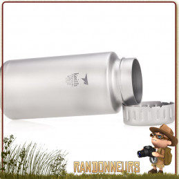 gourde bushcraft survie en titane keith 1.2 litres large ouverture randonnee ultra legere