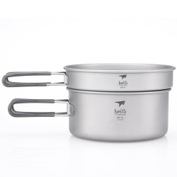 POPOTE TITANE AVEC POELE 95 CL KEITH