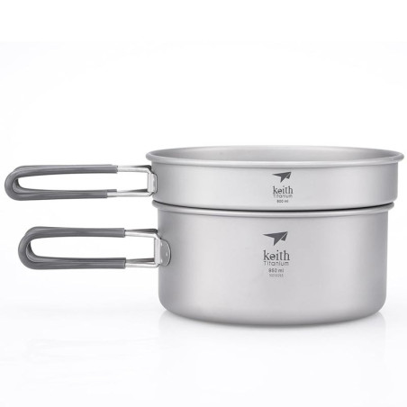 POPOTE TITANE AVEC POELE 95 CL KEITH