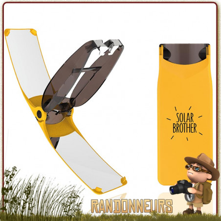 Briquet Solaire Fox Outdoor - Survie, Camping, Bushcraft - Neuf