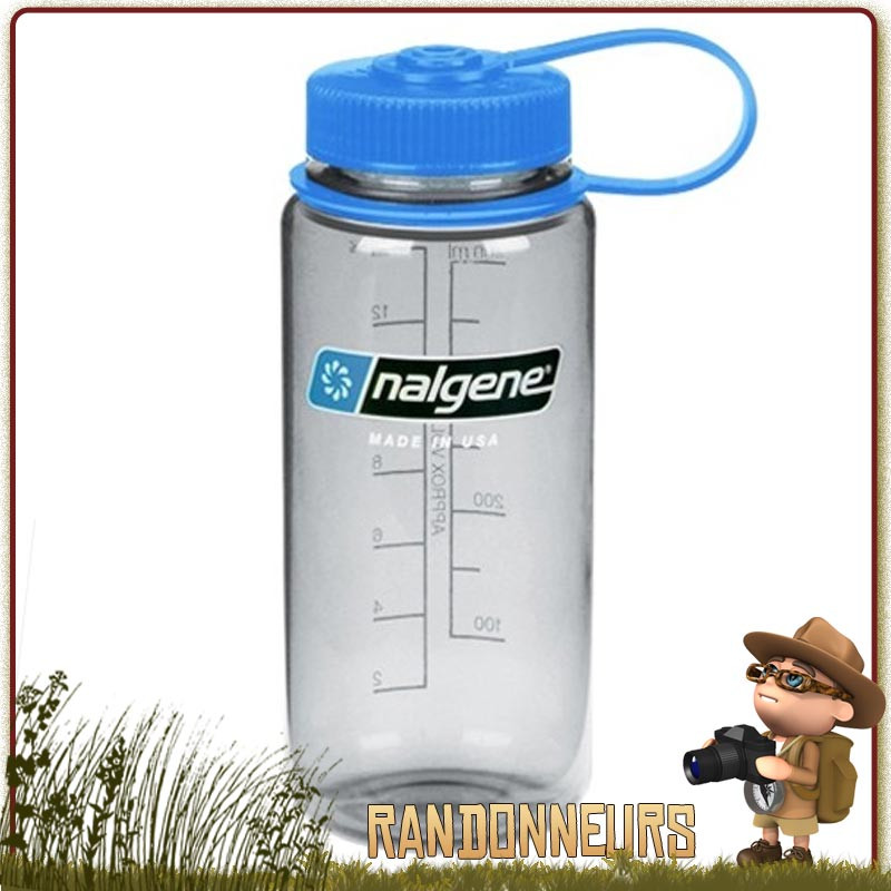 Gourde Nalgene Grande Ouverture 50cl GRISE