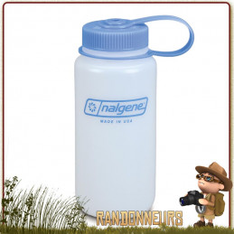 Gourde Nalgene Grande Ouverture 50 cl HDPE BLANCHE