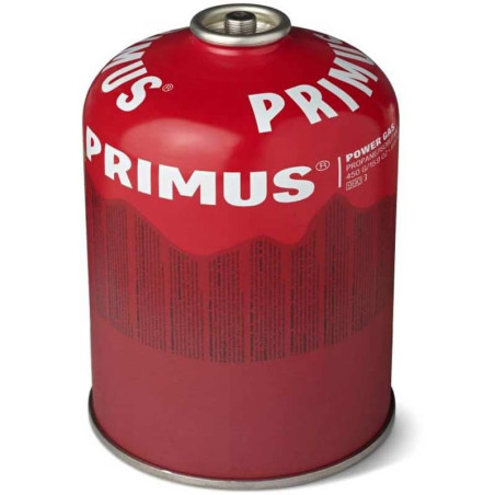 Cartouche gaz Primus Power Gas 450g propane isobutane réchaud valve filetée trekking camping