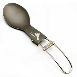 Cuillère titane pliable Toaks couvert ultraléger randonnée bivouac