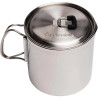 Pot 900 Solo Stove inox 304 popote camping avec couvercle passoire poignées pliables 90 cl