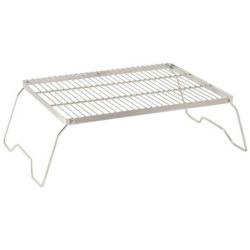 Grill trépied Combo Lassen Robens inox grande grille pliable feu de camp camping