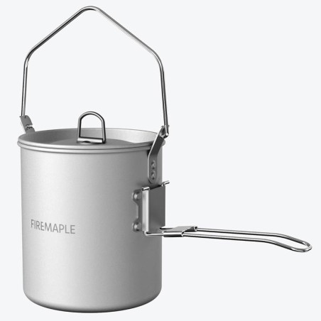 Popote Fire Maple Frost 0.9L aluminium anodisé légère poignée suspension randonnée bivouac