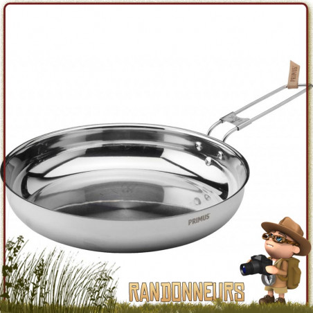 Poele Acier Inox CampFire 25 cm Primus