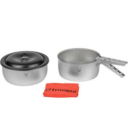 Set Trangia Tundra II Duossal avec casseroles aluminium inox premium pour trek, backpacking et bivouac durable