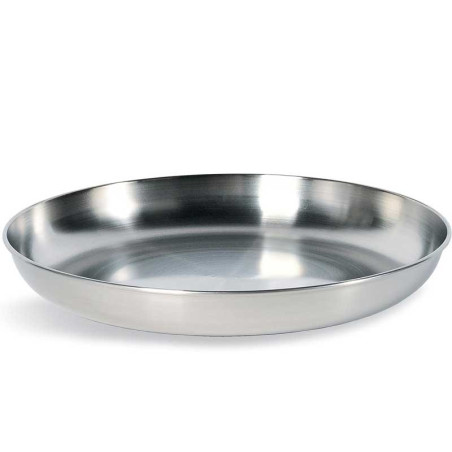 Assiette inox Tatonka Large Plate bushcraft bivouac camp feu de camp robuste durable