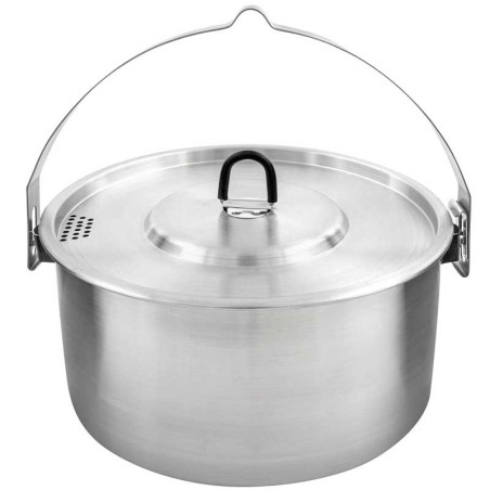 Popote inox Tatonka Kettle II 2,5 litres bushcraft bivouac feu de camp robuste durable