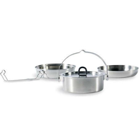 Popote inox Tatonka Camp Set Regular randonnée bivouac bushcraft compacte robuste durable
