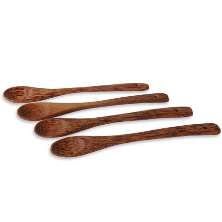 Set cuillères bois coco Tatonka Spoon Set 4 pièces camping bivouac randonnée écologique durable