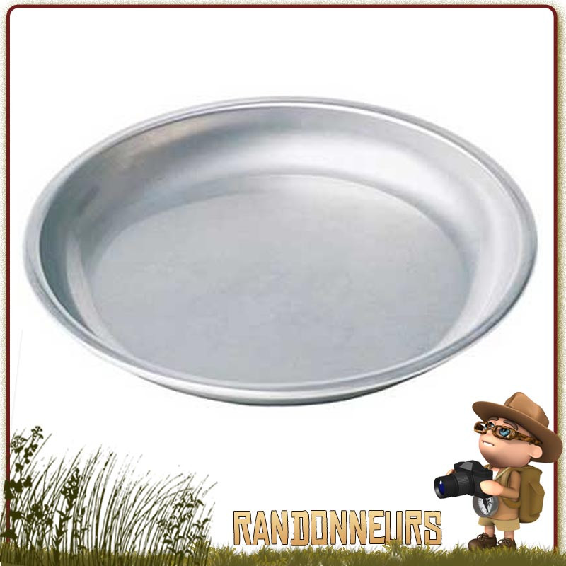 Assiette Inox Alpine MSR pour bivouac bushcraft randonnée ultra léger