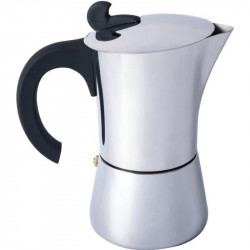 CATERIERE INOX ESPRESSO 6 TASSES ITALIENNE BASIC NATURE