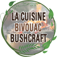 bivouac bushcraft le meilleur de la popote inox et du réchaud bois, assiette, tasse quart compatible feu de bois