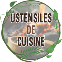 ustensile de cuisine bivouac bushcraft pince amovible preneuse popote inox bushcraft spatule bois cuisson aliments bushcraft