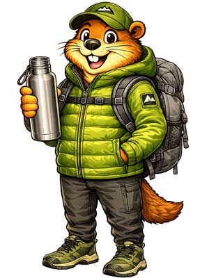 Gourde inox robuste et hygiénique pour randonnée, camping, bivouac et bushcraft