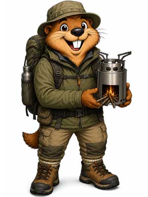 Réchaud bois randonnée et bushcraft pour cuisiner avec du bois naturel en bivouac et camping.