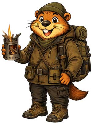 Réchaud bois bushcraft pour randonnée, bivouac et cuisson autonome avec combustible naturel.