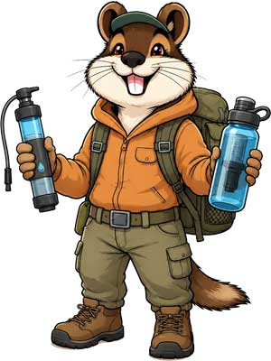 Système de traitement et filtration de l’eau potable pour randonnée et bivouac